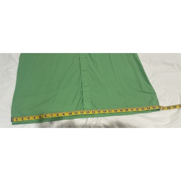 Fortino Landi Dress Shirt Men 17 34/35 Green Button Down Long Sleeve - Picture 5 of 8